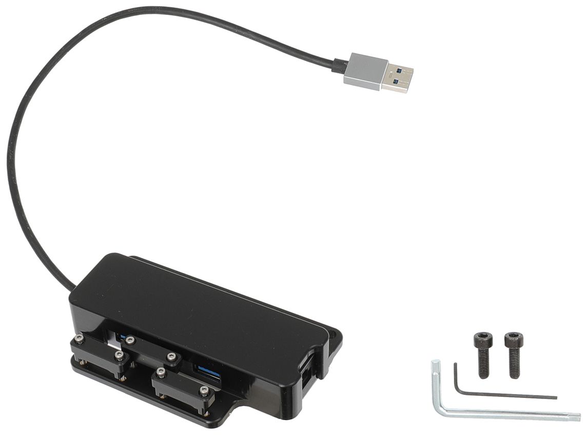 Brodit Hub Mount for MUC- 3xUSB-A ports + 1xEthernet port