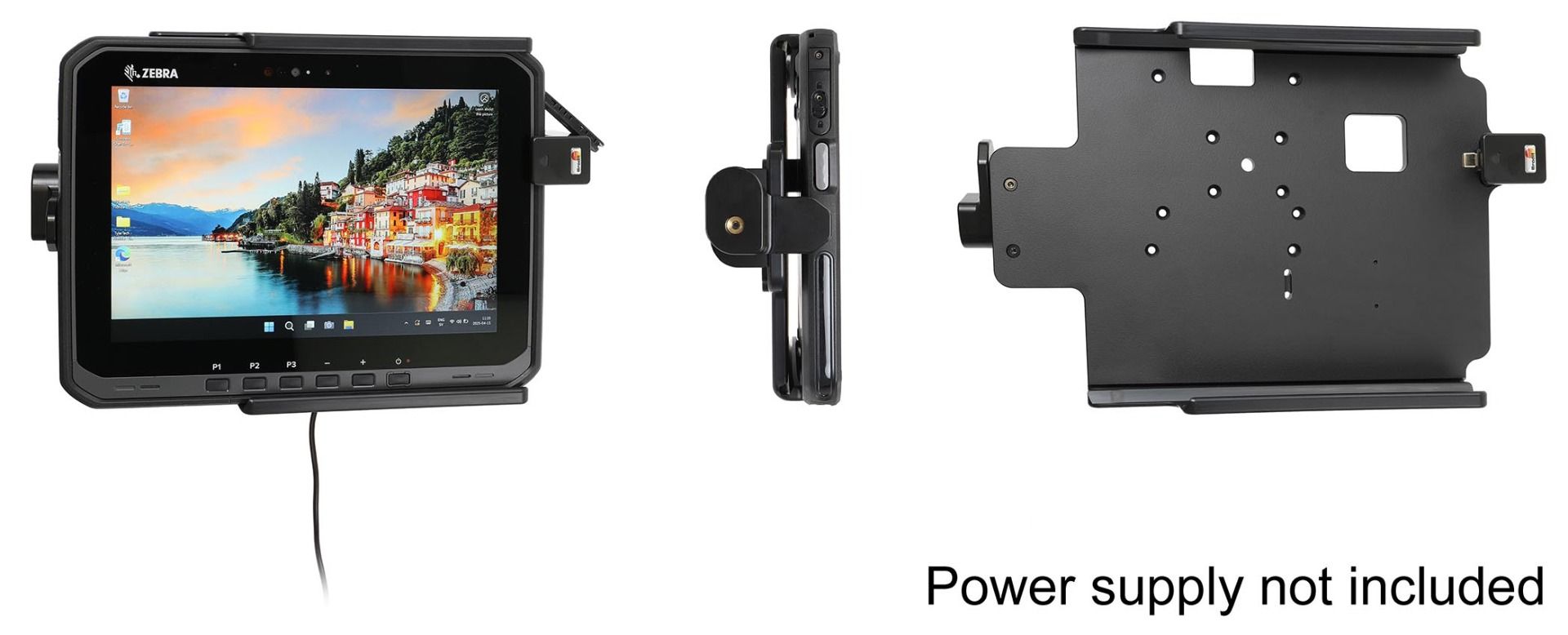 Brodit holder Zebra ET60W/65W spring/ usbC 3.1-WINDOWS only