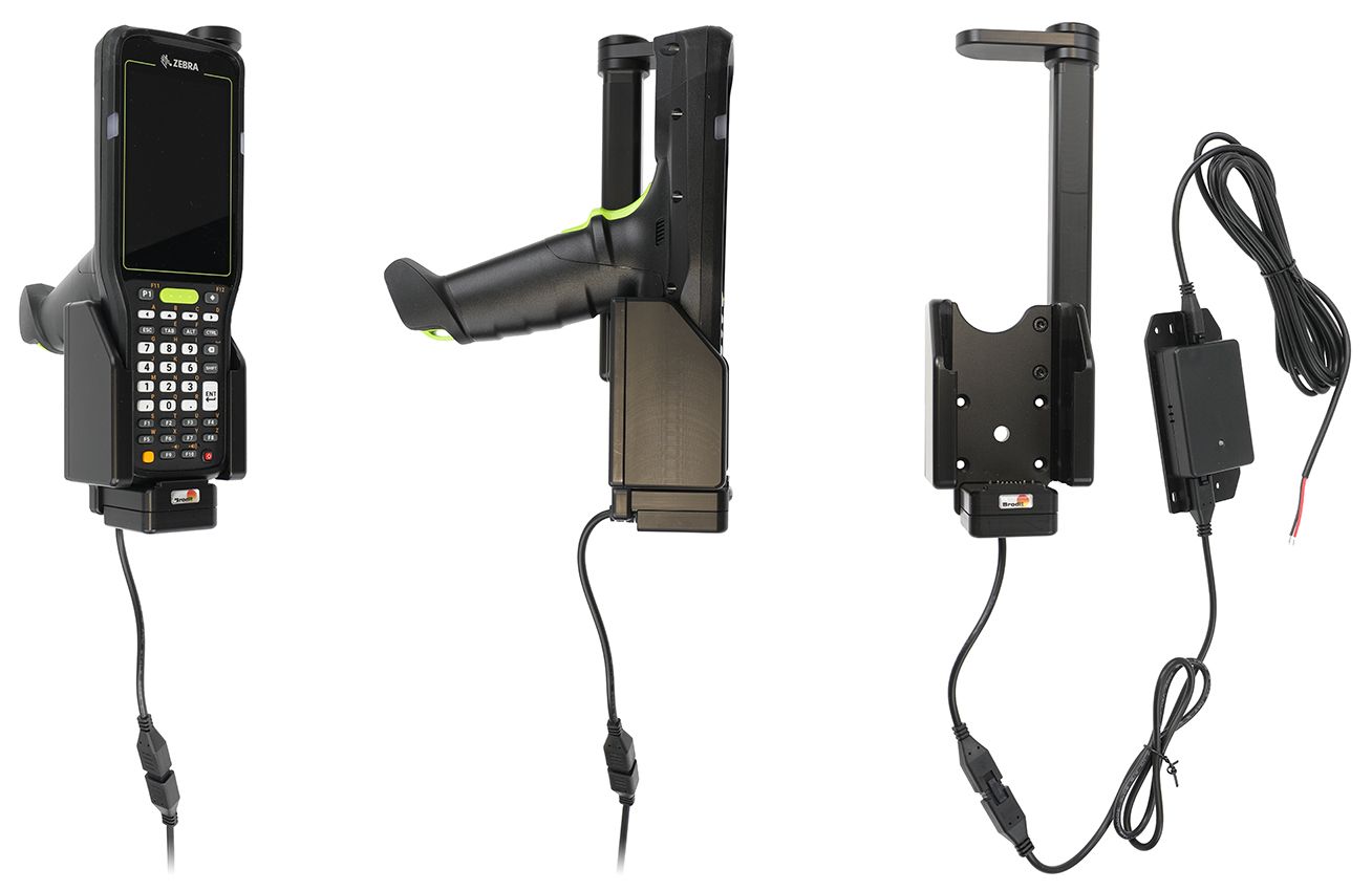 Brodit holder fixed install. Zebra MC3450/MC3400-fixed-swive