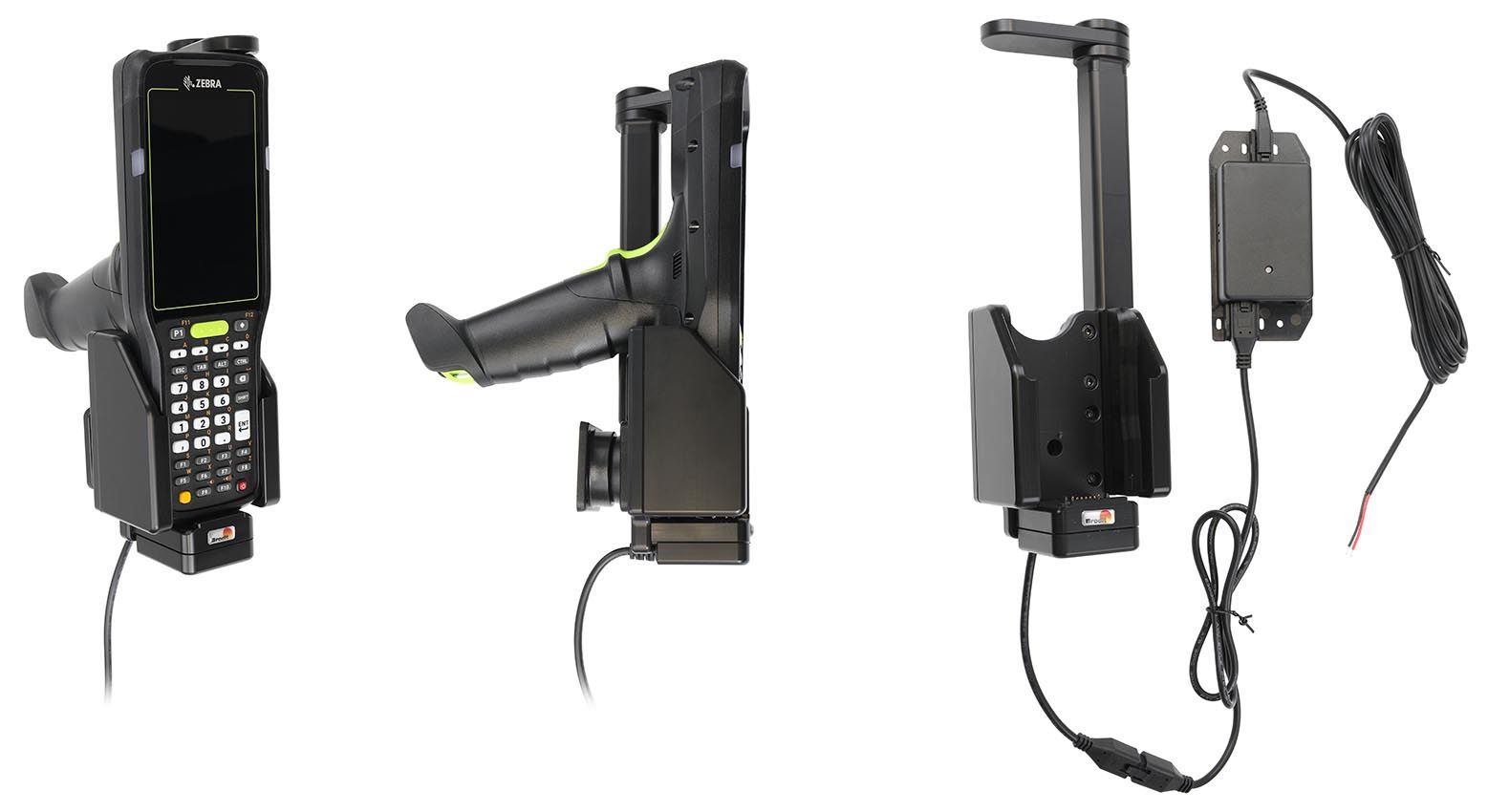 Brodit holder fixed install. Zebra MC3450/MC3400-fixed-swive