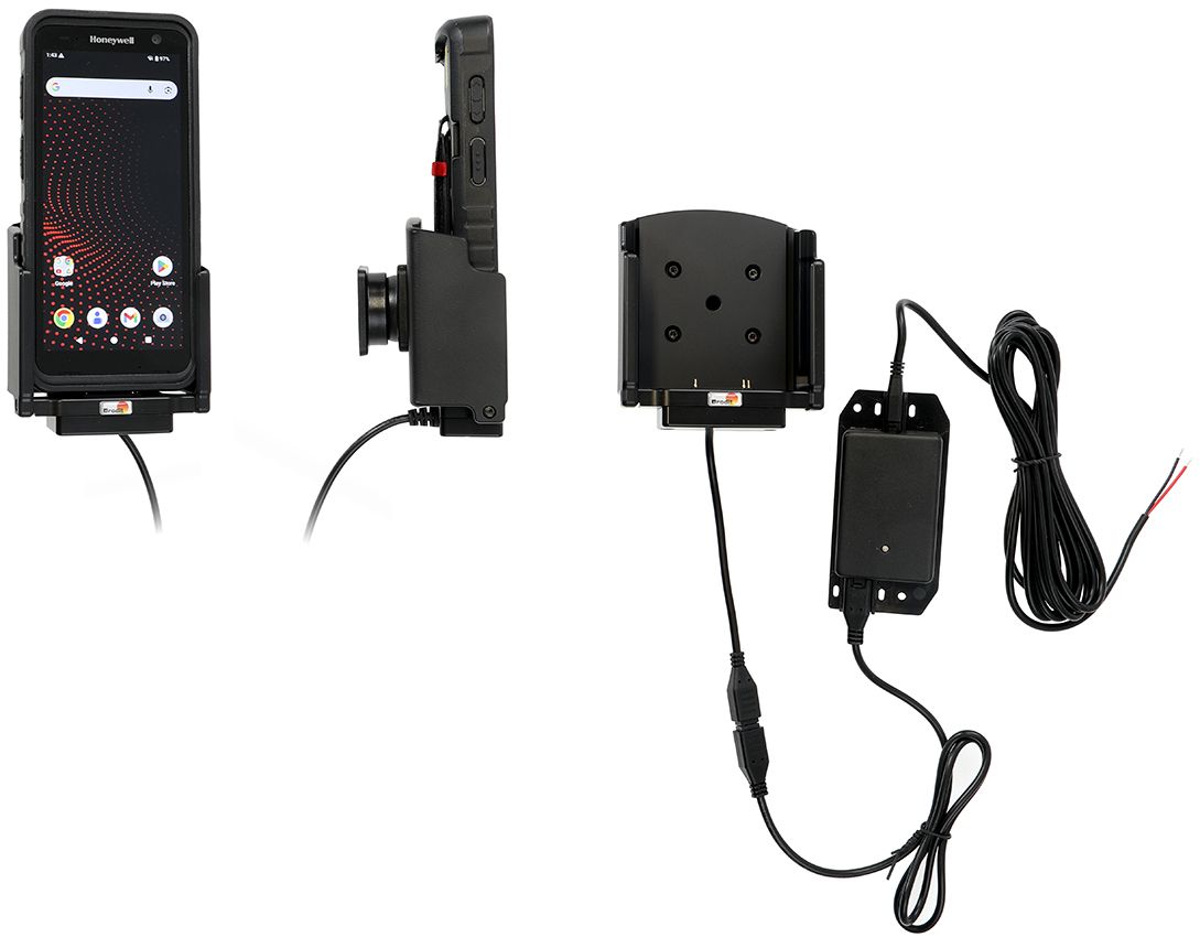 Brodit holder fixed install. Honeywell CT70 pogo-with boot