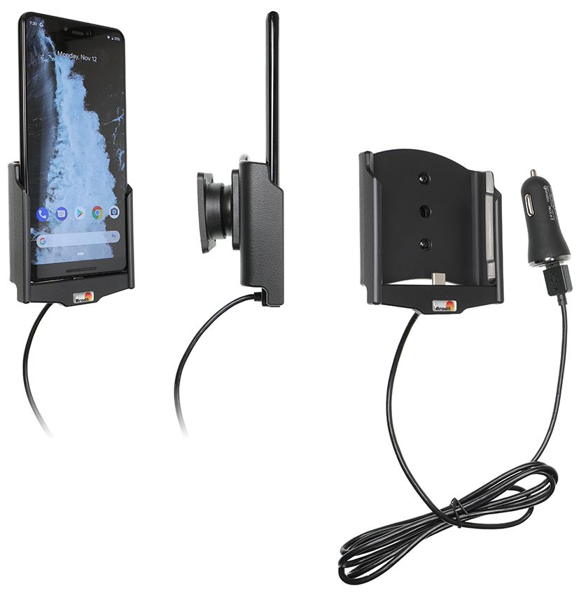 Brodit Active holder Google Pixel 3 XL USB sig.plug