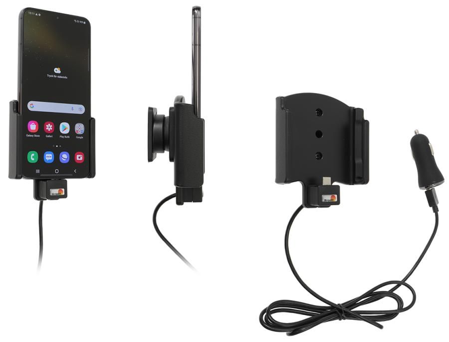 Brodit Active holder Samsung Galaxy S22 Plus USB cig.plug