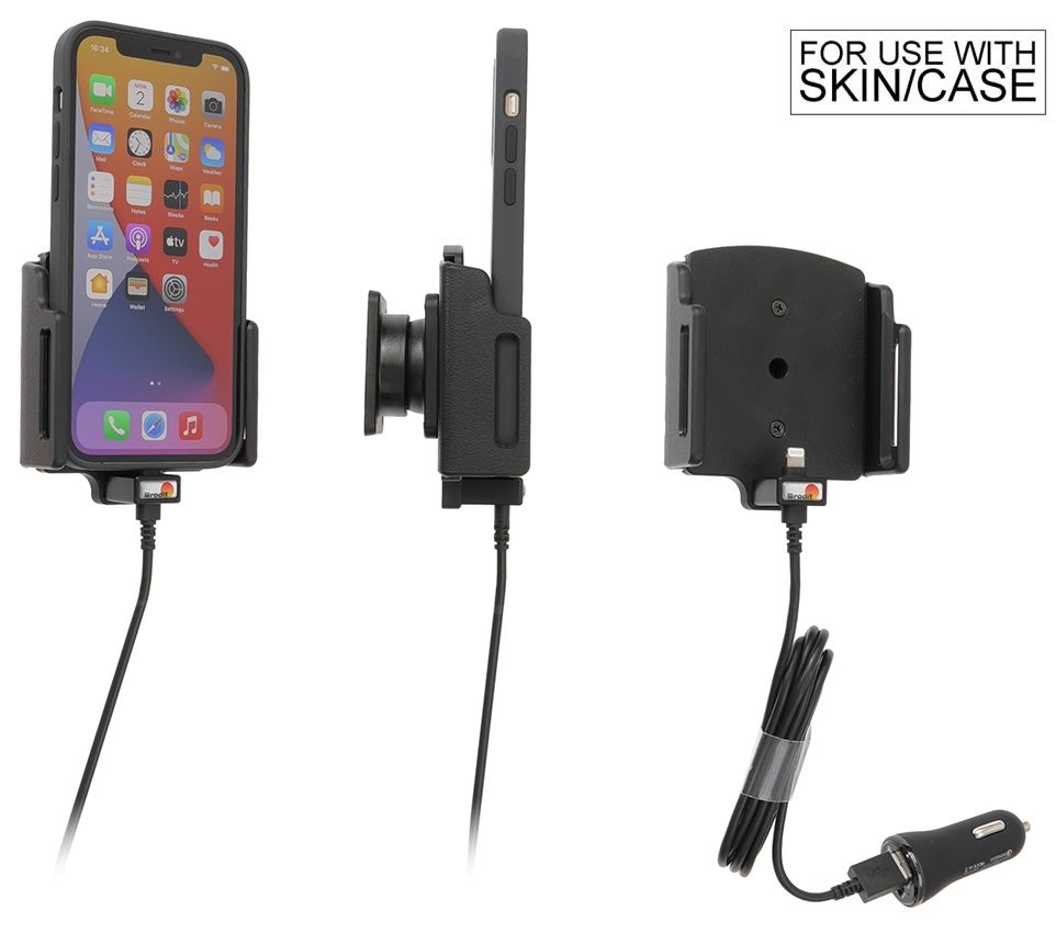 Brodit AH adjust.(75-89/8-12mm) iPh.12/13/14 USB sig