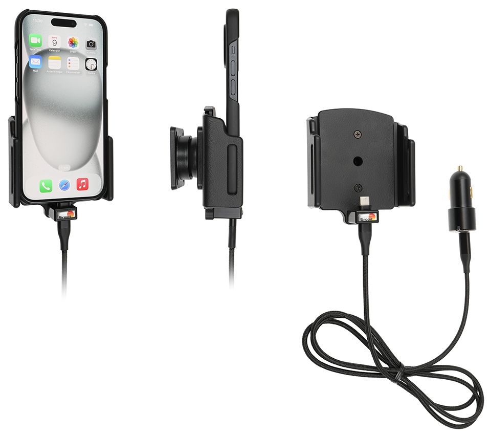 Brodit AH adjust.(70-83/6-10mm) iPh.15/Pro Max USB sig