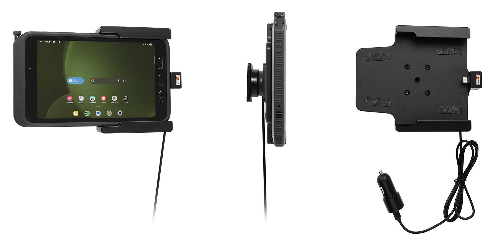 Brodit Active holder Samsung Tab Active 5 USB sig.plug