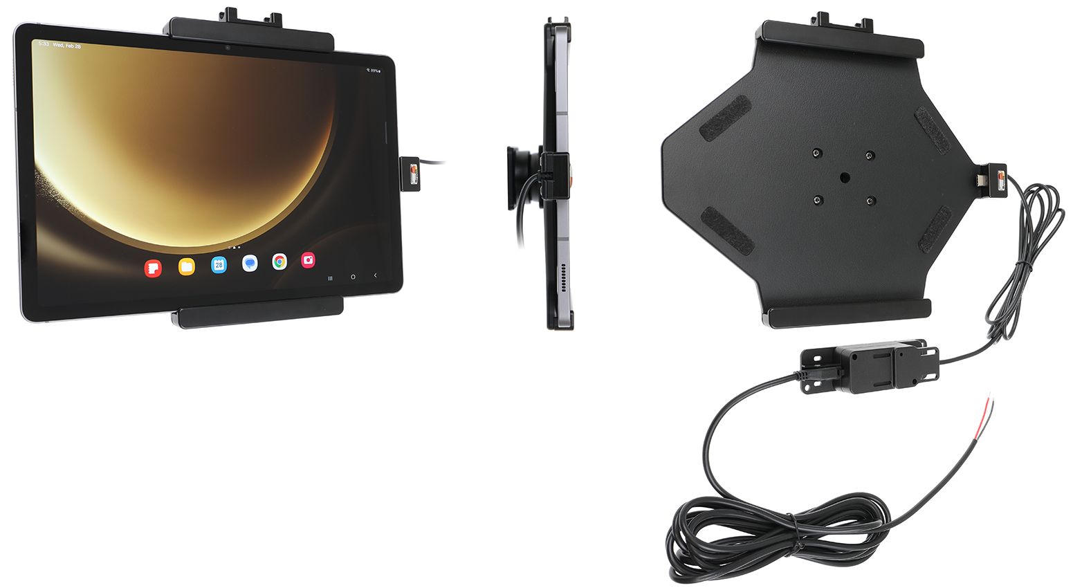 Brodit fixed installation holder Samsung Tab S9 FE / S10 FE