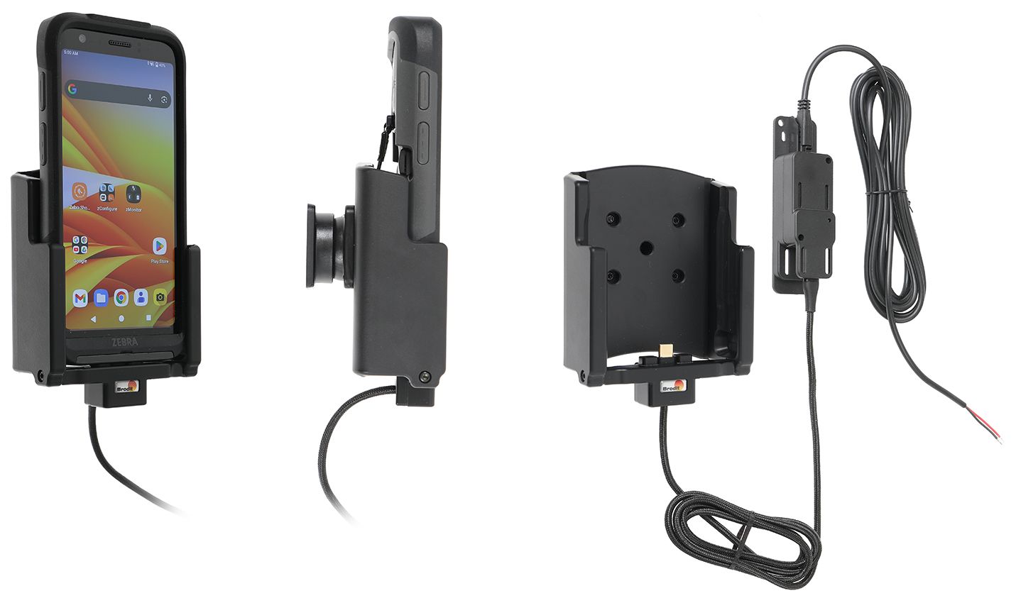 Brodit fixed installation holder Zebra TC501 USB-C-boot