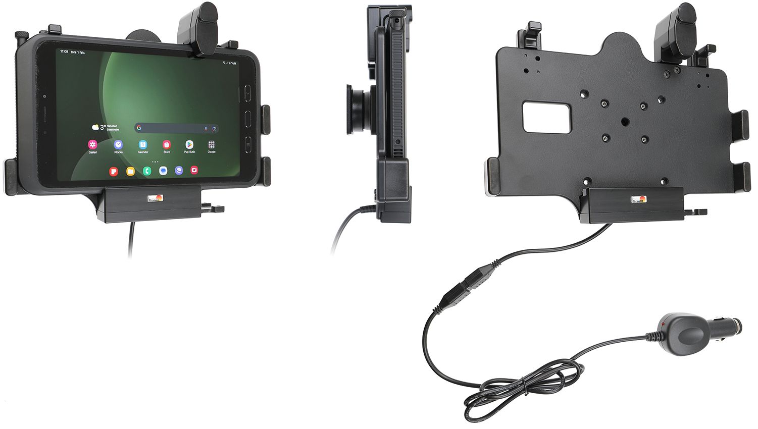 Brodit Active holder Samsung Active 3/5(lock)sig.plug-pogo